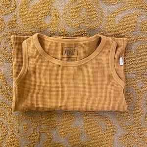 Noble Carriage organic cotton Waffle Tank size 4